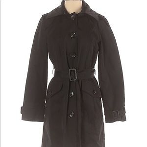 Michael Michael Kors Black rain trench coat